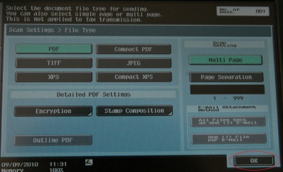 Konika Doc settings