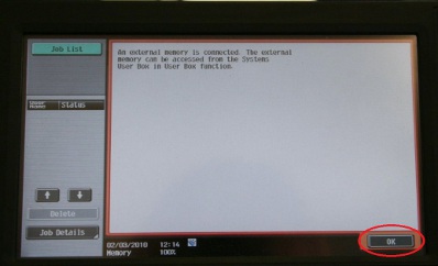 Konika USB Message