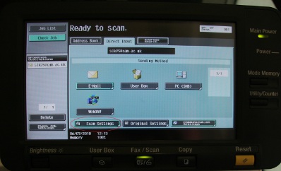Konika Scan settings
